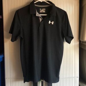 Under Armour Boy Polo Black